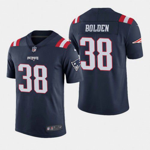 Men New England Patriots #38 Brandon Bolden Nike Navy Vapor Limited NFL Jersey